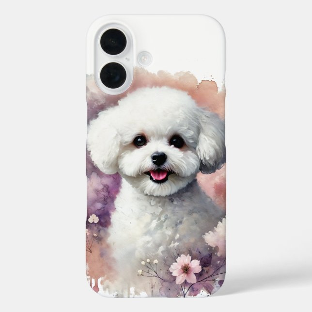 Bichon Frise Watercolor Case-Mate iPhone Case (Back)