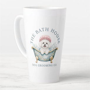 Bichon Frise Watercolour Dog Groomer Latte Mug
