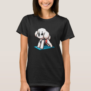 Bichon Frise Yoga Dog Funny Meditation T-Shirt