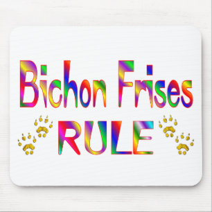 Bichon Frises Rule Mouse Mat