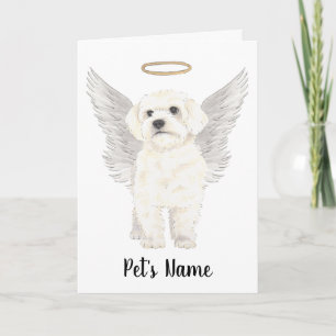 Bichon Havanese Maltese Sympathy Memorial Card