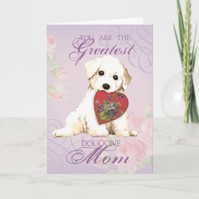 Bichon Heart Mum Card (Front)