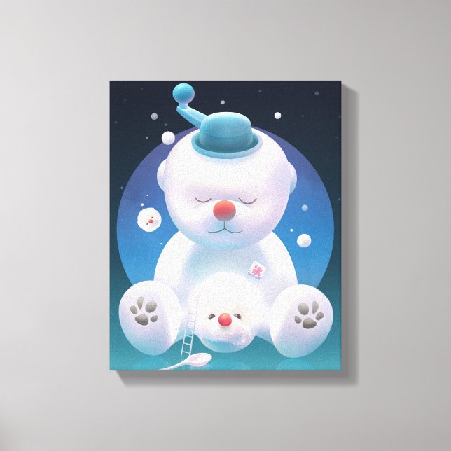 Bichon Ice Shaver Dreamland Canvas Print (Front)