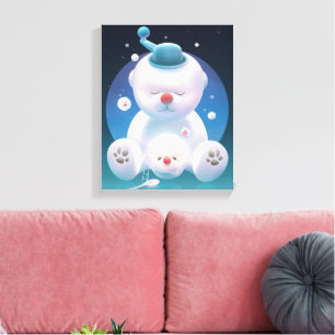 Bichon Ice Shaver Dreamland Canvas Print