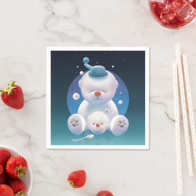 Bichon Ice Shaver Dreamland Napkin (Insitu)