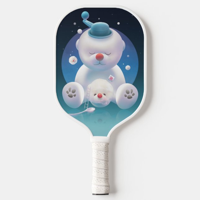 Bichon Ice Shaver Dreamland Pickleball Paddle (Front)