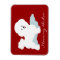Bichon Love Magnets in Red
