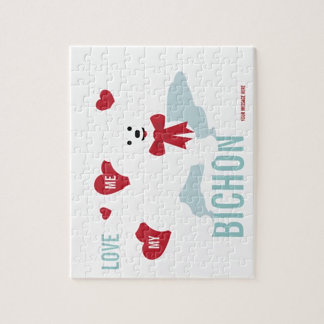 Bichon Lovers Puzzle (Vertical)