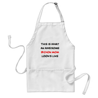 bichon mom, awesome standard apron