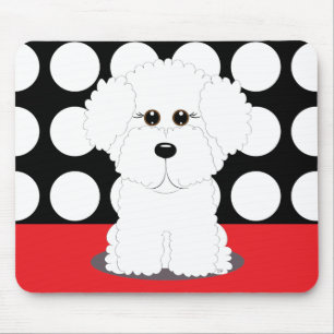 Bichon Puppy Mouse Mat