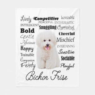 Bichon Traits Fleece Blanket