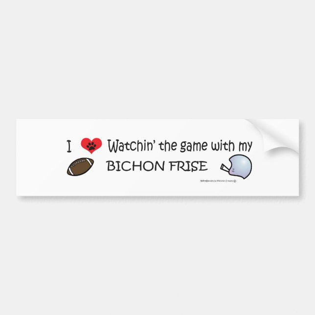 BICHONFRISE BUMPER STICKER (Front)