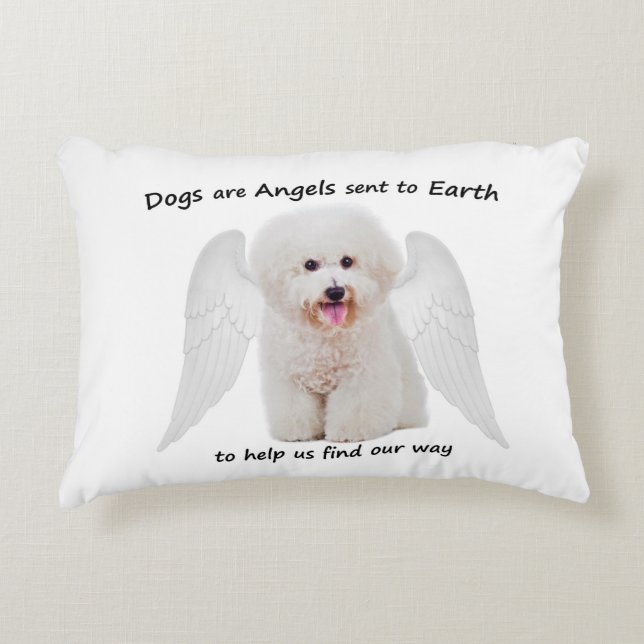 Bichons are Angels Pillow (Front)