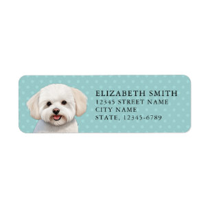 Bichons Frise Return Address Label