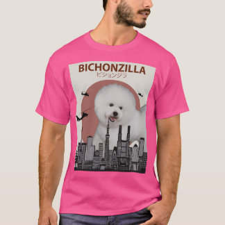 Bichonzilla - Giant Bichon Frise Dog Monster T-Shirt
