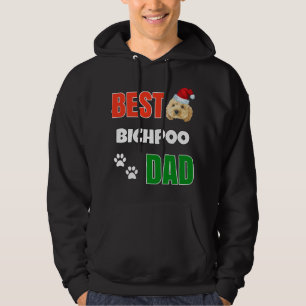 Bichpoo Puppy Dog Lover cute Best Poodle Christmas Hoodie