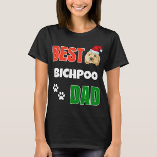 Bichpoo Puppy Dog Lover cute Best Poodle Christmas T-Shirt