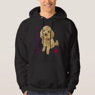 Bichpoo Puppy Dog Poodle Cross Noodle Super Cute B Hoodie