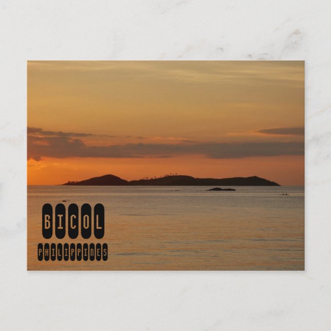 Bicol Beach in Philippines Postcard (Front)