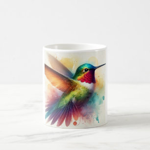 Bicolor Hummingbird 310724AREF138 - Watercolor Coffee Mug
