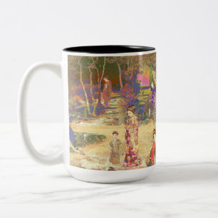 Bicolor Japanese Garden II / Washed Edition Two-Tone Coffee Mug