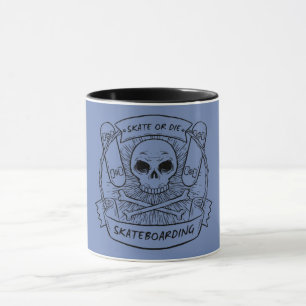 Bicolored mug Skate or Die
