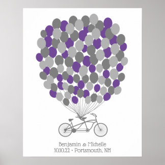 Bicycle - 100 Signature Guest Book Alternative