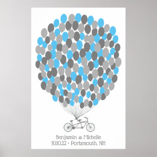Bicycle - 150 Signature Guest Book Alternative