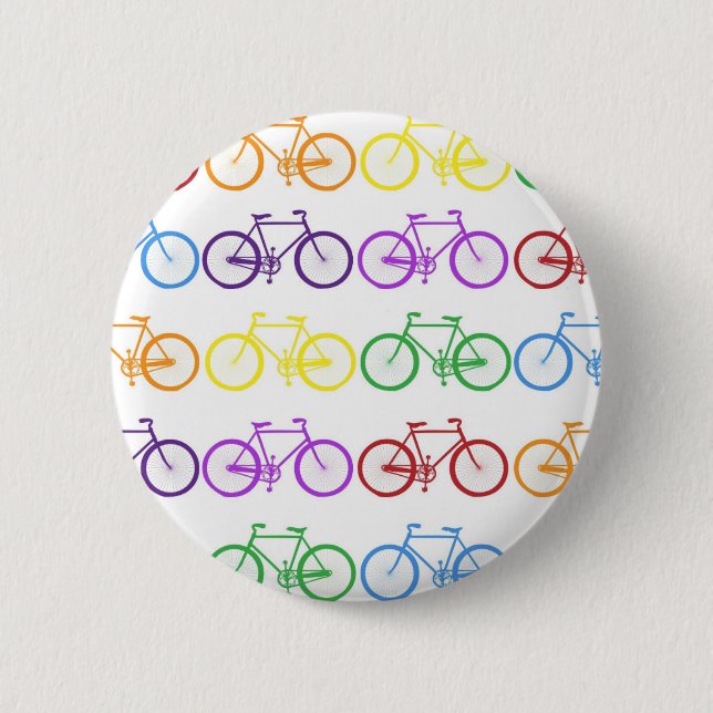 bicycle 6 cm round badge (Front)