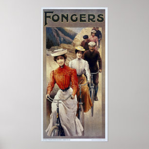 Bicycle Advertising Vintage Fongers Poster