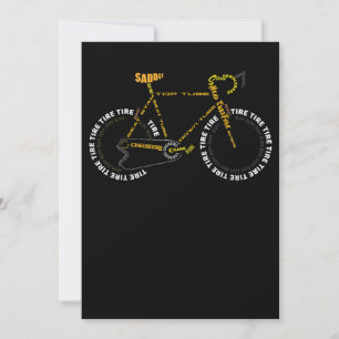 Bicycle Anatomy   Cute Cycling Is Life  Gift Card