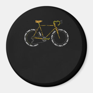 Bicycle Anatomy Cute Cycling Is Life Gift Magnet