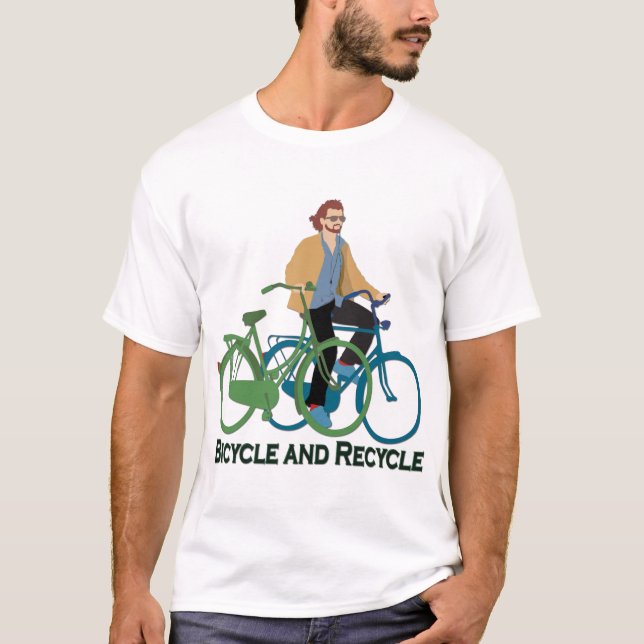 Bicycle and Recycle T-Shirt (Front)