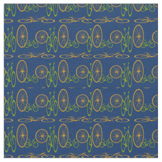Bicycle and wheel pattern. fabric
