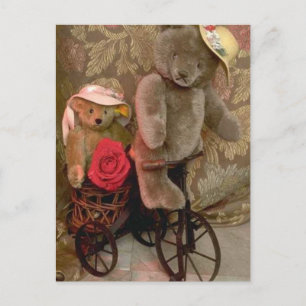 Bicycle bear postcard