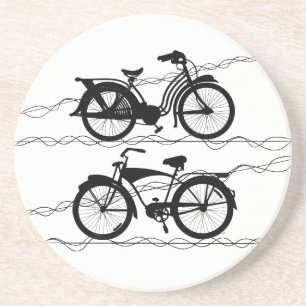 Bicycle Bicycle Black 1 Coaster