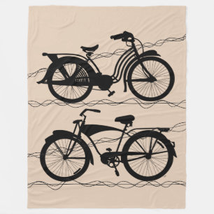 Bicycle Bicycle Black 1 Fleece Blanket