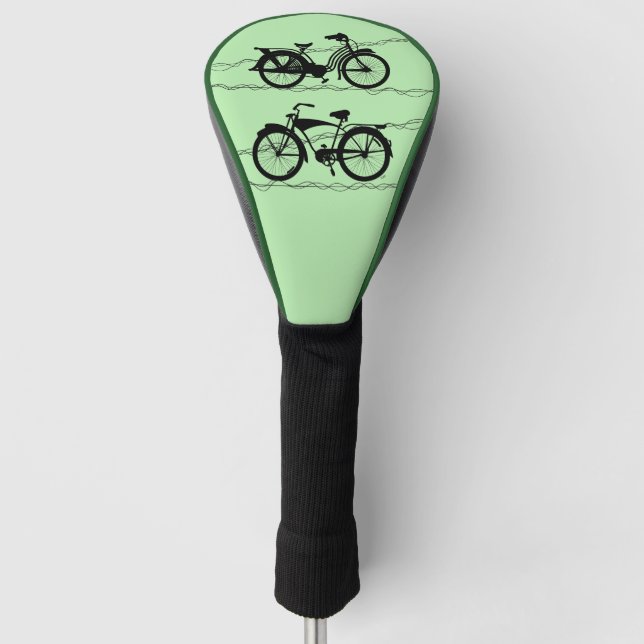 Bicycle Bicycle Black 1 Golf Head Cover (Front)