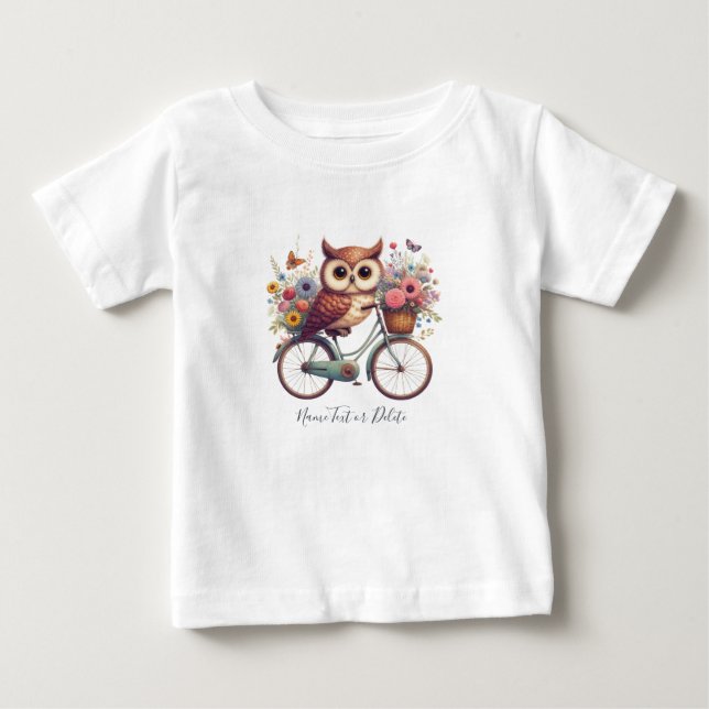 Bicycle Bicycle Owl T-Shirt (Front)
