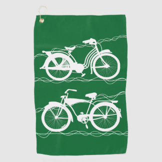 Bicycle Bicycle White Golf Towel