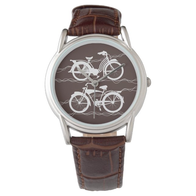 Bicycle Bicycle White Watch (Front)
