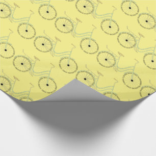 Bicycle Bike Biking Cycling Word Art Wrapping Paper
