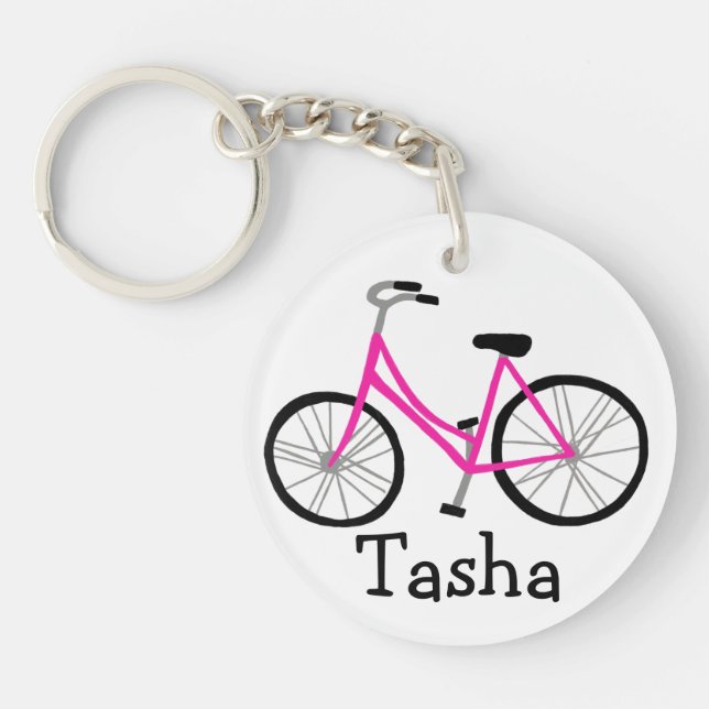 Bicycle Bike Cycle CUSTOMIZE IT   Key Ring (Front)