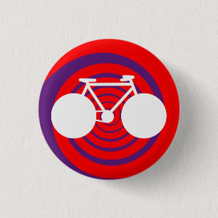 bicycle . bike / cycling nice 3 cm round badge