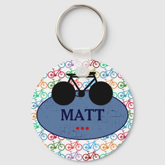 bicycle . bike / cycling nice key ring (Front)