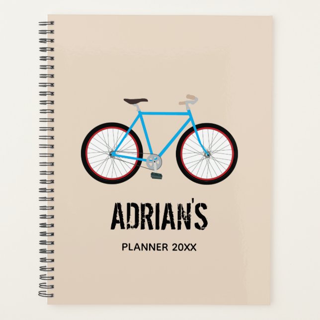 Bicycle Bike Design Name Planner Appointment Book (Front)