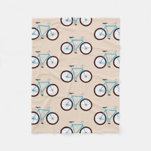 Bicycle Bike Pattern Fleece Blanket