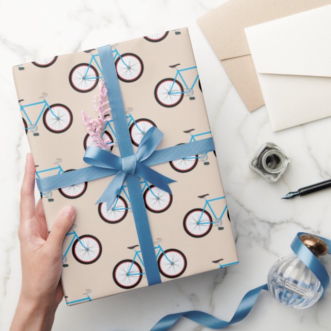 Bicycle Bike Pattern  Wrapping Paper (Gifting)