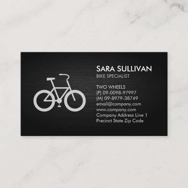 Bicycle Bike Repair Cyclist Business Card (Front)