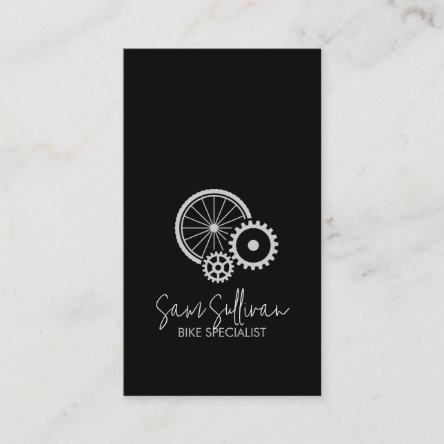 Bicycle Bike Repair Cyclist Business Card (Front)